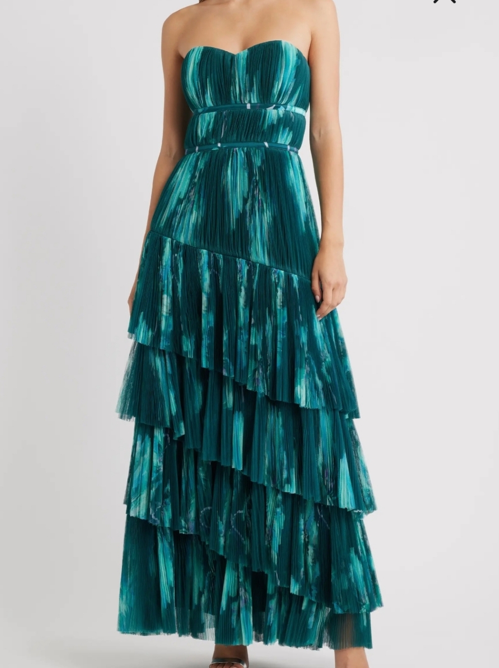 Hutch Lanza Maxi Strapless Dress